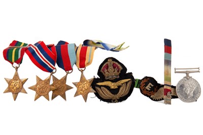 Lot 127 - A WWII SERVICE MEDAL GROUP