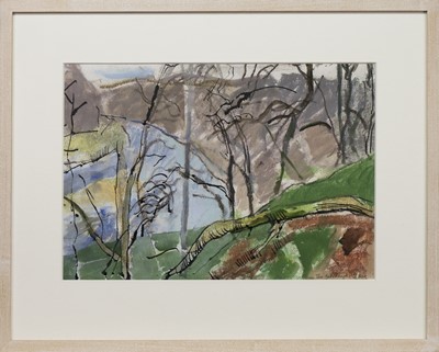 Lot 19 - THE GATEHEUGH, BEMERSYDE, A MIXED MEDIA BY GEORGE ALEXANDER EUGENE DOUGLAS HAIG