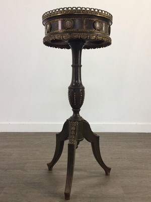 Lot 265 - A LOUIS XIV STYLE DRUM TABLE