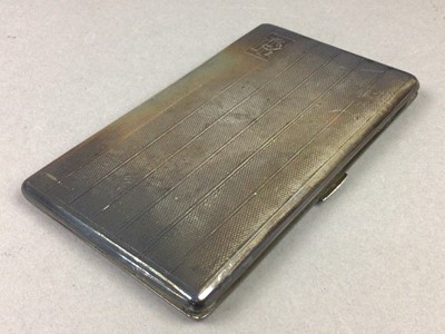 Lot 174 - A LOT OF TWO SILVER CIGARETTE CASES