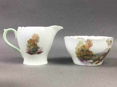 Lot 606 - A SHELLEY 'HEATHER' PATTERN TEA SERVICE