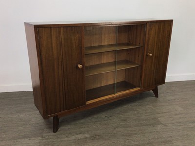 Lot 340 - A MID-CENTURY MORRIS OF GLASGOW CUMBRAE WALNUT BOOKCASE