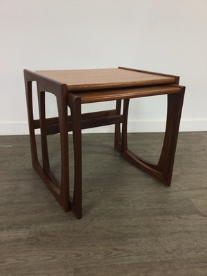 Lot 353 - A MID-CENTURY TEAK NEST OF TWO TABLES