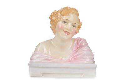 Lot 871 - A RARE ROYAL DOULTON FIGURE BUST OF 'VERA'