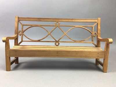 Lot 171 - A PAIR OF DOLL'S BENCHES