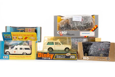 Lot 1059 - SIX BOXED AMBULANCE MODELS