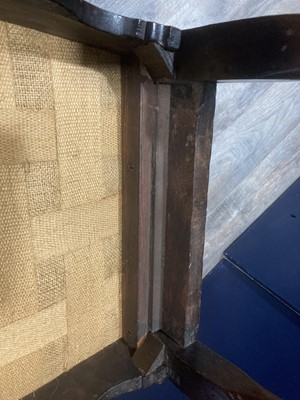 Lot 856 - A SET OF SIX AND A SMALLER PAIR OF 18TH CENTURY WALNUT URN BACK DINING CHAIRS OF QUEEN ANNE DESIGN