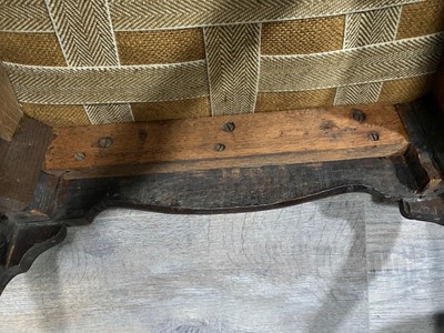 Lot 856 - A SET OF SIX AND A SMALLER PAIR OF 18TH CENTURY WALNUT URN BACK DINING CHAIRS OF QUEEN ANNE DESIGN