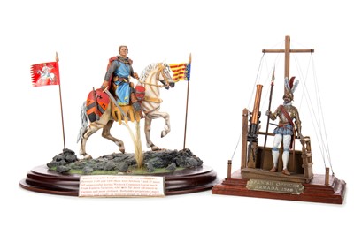 Lot 1064 - HAND MODELLED AND PAINTED 'MODEL SOLDIERS'