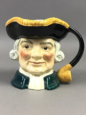 Lot 208 - A COLLECTION OF ROYAL DOULTON AND OTHER CHARACTER JUGS