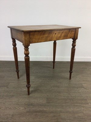 Lot 127 - A SATIN BIRCH SIDE TABLE