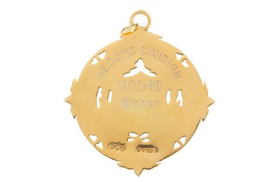 Lot 1544 - FALKIRK F.C. - SCOTTISH FOOTBALL LEAGUE CHAMPIONSHIP SECOND DIVISION GOLD MEDAL, 1979-80