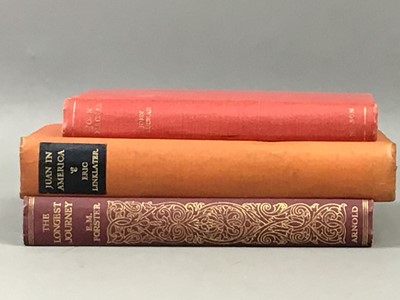Lot 159 - A SET OF THE WORKS OF RL STEVENSON AND THREE OTHER BOXES OF BOOKS