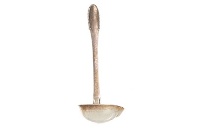 Lot 86 - A DANISH SILVER SAUCE LADLE BY GEORG JENSEN