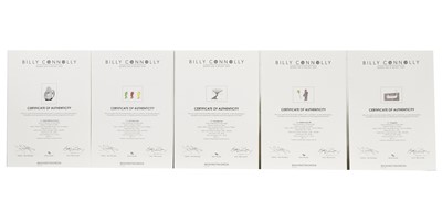 Lot 80 - A SET OF SIX 'BORN ON A RAINY DAY' SIGNED PRINTS BY BILLY CONNOLLY