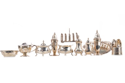 Lot 93 - A COLLECTION OF SILVER CRUETS