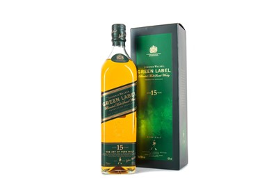 Lot 75 - JOHNNIE WALKER 15 YEAR OLD GREEN LABEL