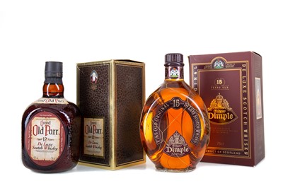 Lot 119 - DIMPLE 15 YEAR OLD 75CL AND GRAND OLD PARR 12 YEAR OLD 75CL