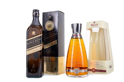 Lot 154 - BELL'S 8 YEAR OLD MILLENNIUM AND JOHNNIE WALKER DOUBLE BLACK