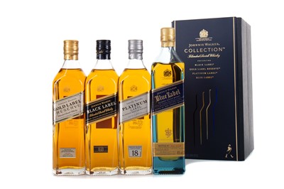 Lot 160 - JOHNNIE WALKER COLLECTION (4 X 20CL) - INCLUDING BLUE LABEL