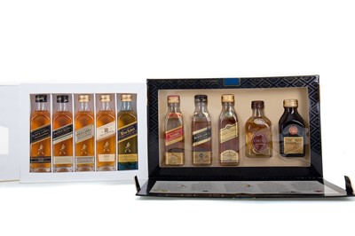 Lot 167 - JOHNNIE WALKER 500 YEARS SPECIAL COLLECTION AND DISCOVER MINIATURE SETS