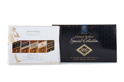 Lot 167 - JOHNNIE WALKER 500 YEARS SPECIAL COLLECTION AND DISCOVER MINIATURE SETS