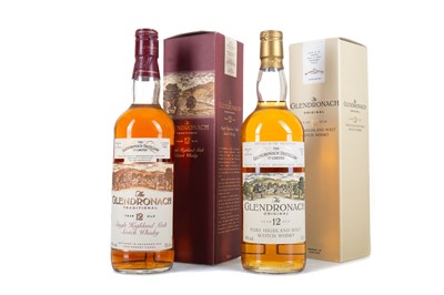 Lot 54 - GLENDRONACH 12 YEAR OLD TRADITIONAL AND 12 YEAR OLD ORIGINAL 75CL