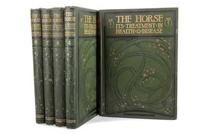 Lot 346 - THE HORSE; ITS TREATMENT IN HEALTH & DISEASE IN NINE VOLS.