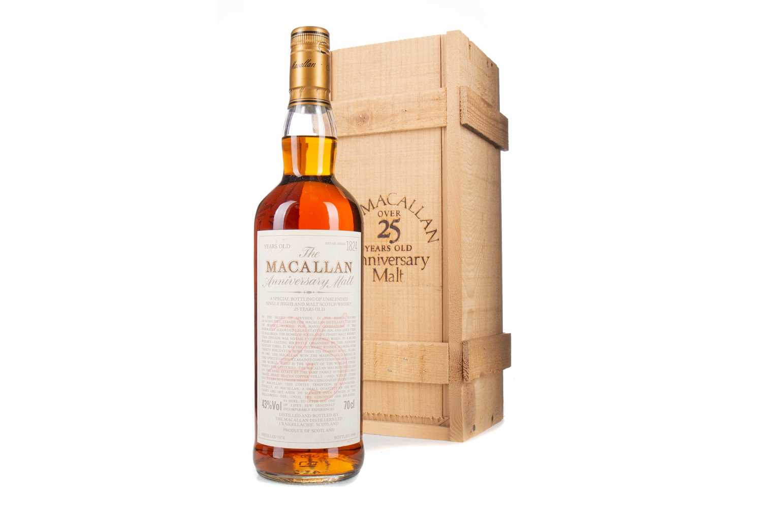 Lot 184 - MACALLAN 1974 25 YEAR OLD ANNIVERSARY MALT