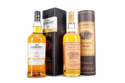 Lot 115 - GLENLIVET MASTER DISTILLER'S RESERVE TRIPLE CASK MATURED 1L AND GLENMORANGIE 10 YEAR OLD 1L