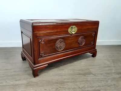 Lot 295 - A CHINESE CAMPHORWOOD BLANKET CHEST