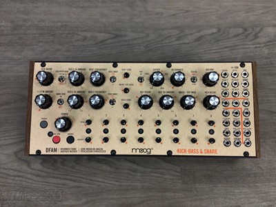 Lot 677 - A MOOG DRUMMER FROM ANOTHER MOTHER SEMI-MODULAR ANALOG  PERCUSSION SYNTHESIZER