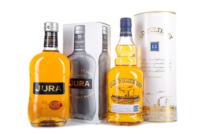 Lot 176 - OLD PULTENEY 12 YEAR OLD AND JURA 10 YEAR OLD