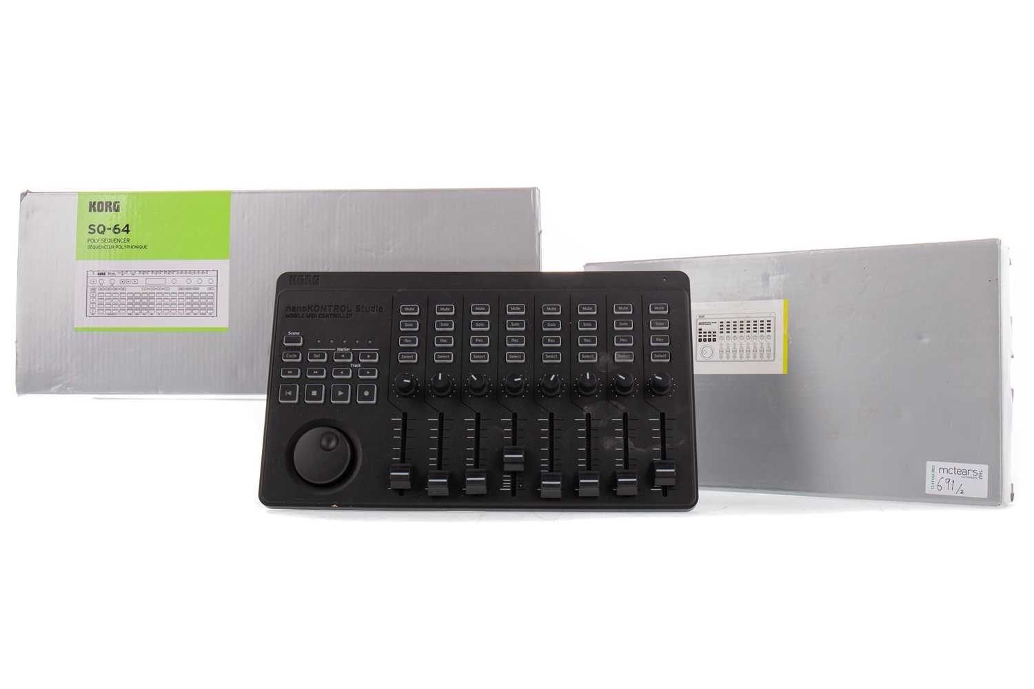 Lot 691 - A KORG SQ-64 POLY SEQUENCER AND NANOKONTROL STUDIO