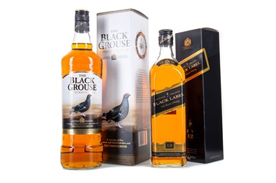 Lot 193 - JOHNNIE WALKER 12 YEAR OLD BLACK LABEL AND BLACK GROUSE 1L