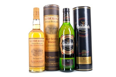 Lot 194 - GLENFIDDICH 12 YEAR OLD SPECIAL RESERVE AND GLENMORANGIE 10 YEAR OLD