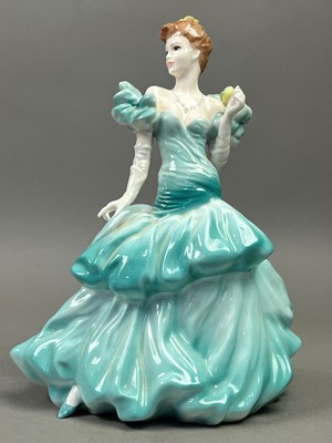 Lot 405 - A COALPORT FIGURE OF 'PAULINE' AND TEN OTHER FIGURES