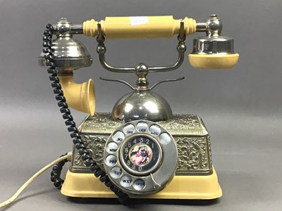 Lot 347 - A LOT OF THREE VINTAGE TELEPHONES