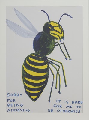 Lot 73 - SORRY FOR BEING ANNOYING, A LITHOGRAPH BY DAVID SHRIGLEY