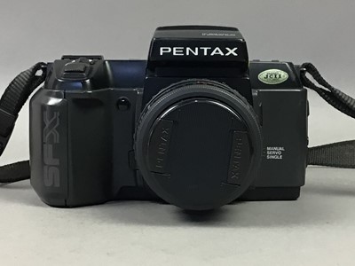 Lot 418 - A PENTAX CAMERA AND OTHERS