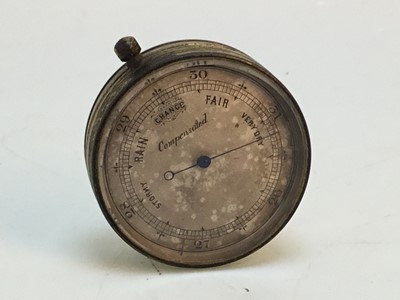 Lot 81 - A LATE 19TH CENTURY ADMIRAL FITZROY POCKET BAROMETER