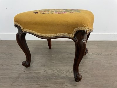 Lot 894 - A VICTORIAN ROSEWOOD STOOL