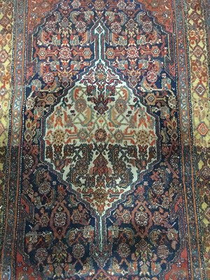 Lot 895 - A PERSIAN HERIZ WOOL RUNNER