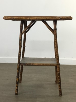 Lot 434 - A BAMBOO OCCASIONAL TABLE