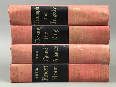 Lot 473 - WINSTON CHURCHILL, THE SECOND WORLD WAR IN SIX VOLUMES