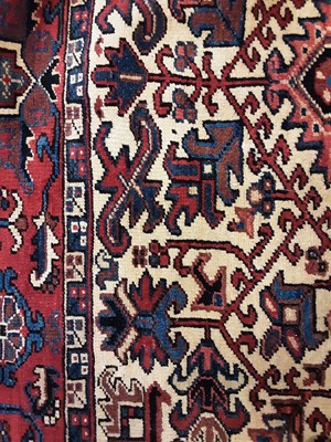 Lot 1199 - A PERSIAN HERIZ RUG