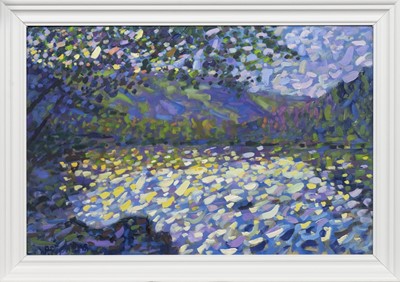Lot 51 - MOUNTAINS OF SCOTLAND, AN OIL BY PAUL STEPHENS