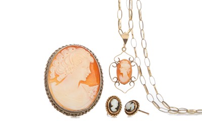 Lot 473 - A COLLECTION OF CAMEO JEWELLERY