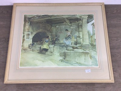 Lot 521 - A SIR WILLIAM RUSSELL FLINT SIGNED PRINT AND OTHER PRINTS