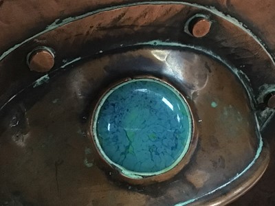 Lot 88 - AN ARTS & CRAFTS HAMMERED COPPER PLANTER